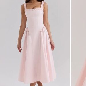 Pink House of Cb Pink Dorothy Stretch Cotton Dress